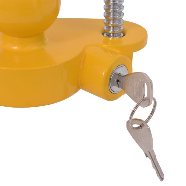 Cadeado atrelado com 2 chaves, aço e liga de alumínio amarelo - Image 6