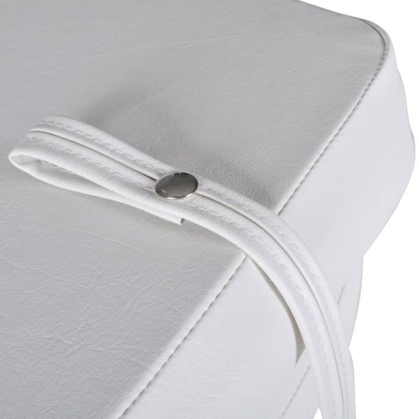 Assentos barco 2 pcs encosto dobrável azul/branco 41x36x48 cm - Image 5