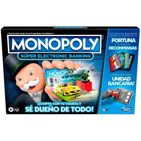 Hasbro Juegos Monopoly electronic Banking +8 años
