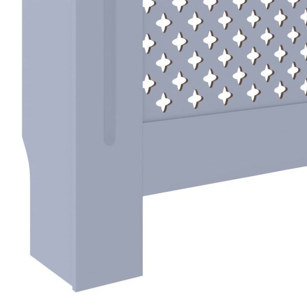 Cobertura de radiador MDF 205 cm cinzento - Image 6