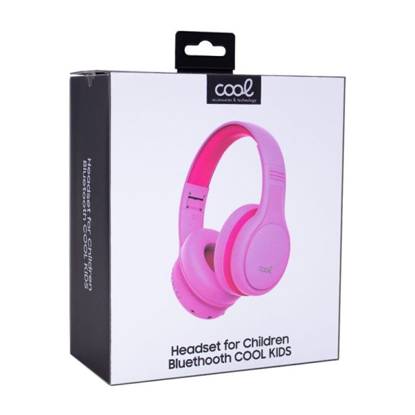 Auriculares Stereo Bluetooth Cascos Infantiles COOL Kids Rosa (Volumen Limitado) - Image 4