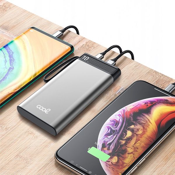 Bateria Externa Universal Power Bank 10.000 mAh COOL (3A / 20W PD) Silver - Image 2