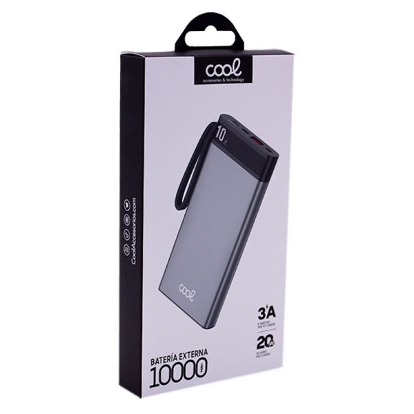 Bateria Externa Universal Power Bank 10.000 mAh COOL (3A / 20W PD) Silver - Image 3
