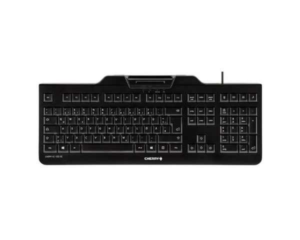 TECLADO CON LECTOR DNIe NEGRO CHERRY