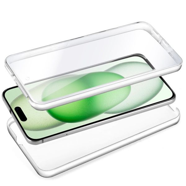 Funda COOL Silicona 3D para iPhone 15 Plus (Transparente Frontal + Trasera) - Image 2