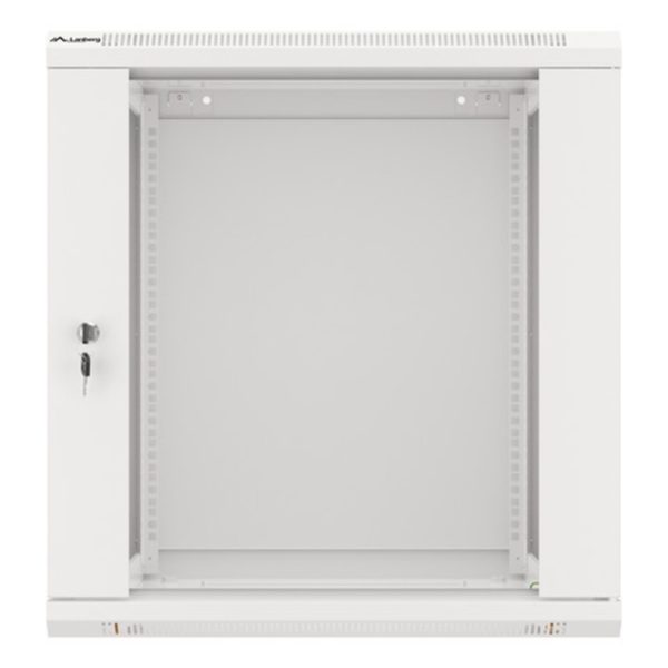 Armario rack lanberg 12u 600x600x368 auto ensamblado 19pulgadas hasta 60kg gris