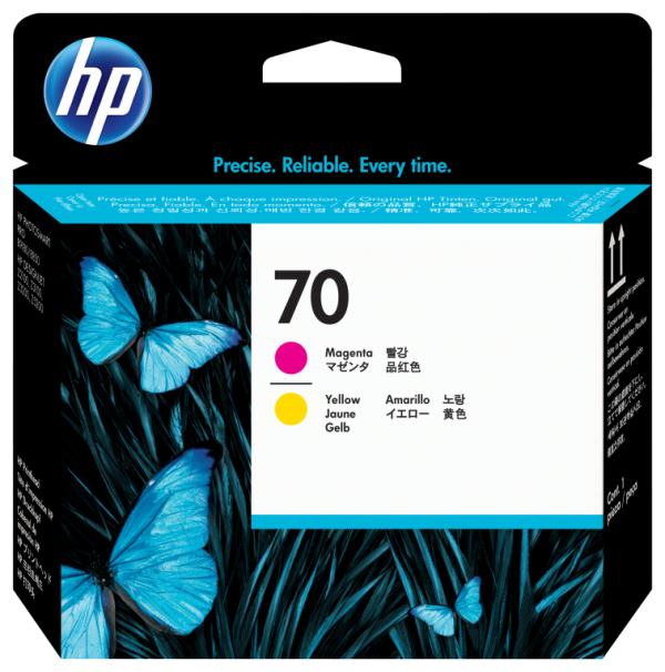 CABEZAL HP 70 MAGENTA Y AMARILLO