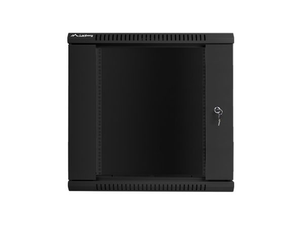Armario rack lanberg 12u 600x600x635 auto ensamblado 19pulgadas hasta 60 kg negro