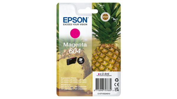 Cartucho epson 604 magenta c13t10g34010 xp2200 wf - 2910 piña