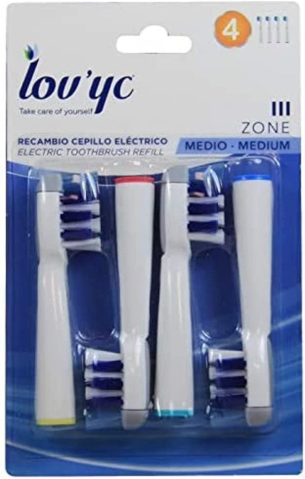 RECAMBIO 4uds COMPATIBLE CEPILLO ORAL B TRIZONE