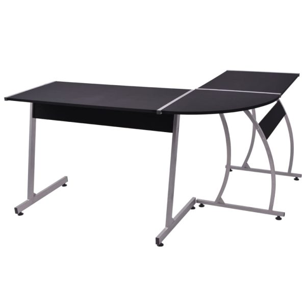 Mesa de canto em forma de L preto - Image 4