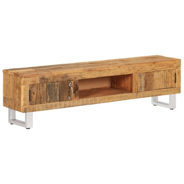 Suporte para TV madeira reciclada maciça 140x30x40 cm - Image 11