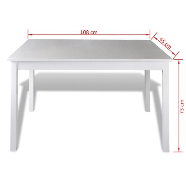 5 pcs Conjunto de jantar branco - Image 4