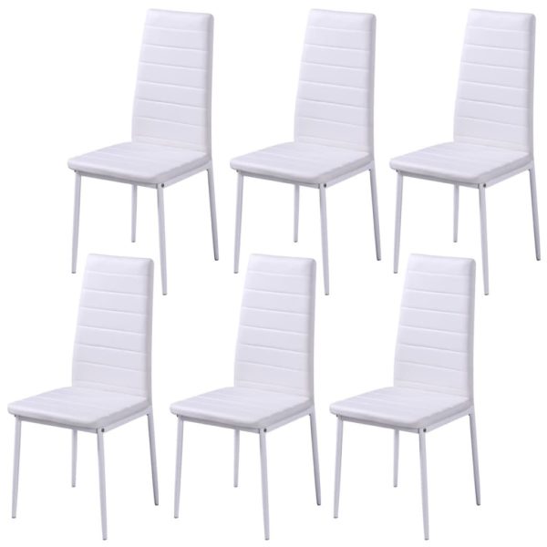 Conjunto mesa de jantar 7 pcs preto e branco - Image 3