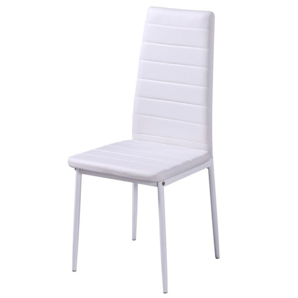 Conjunto mesa de jantar 7 pcs preto e branco - Image 4