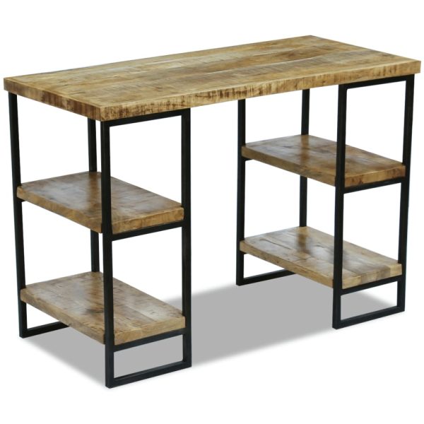 Mesa de escritório madeira de mangueira 110x50x76 cm - Image 2