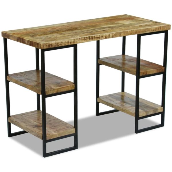 Mesa de escritório madeira de mangueira 110x50x76 cm - Image 3