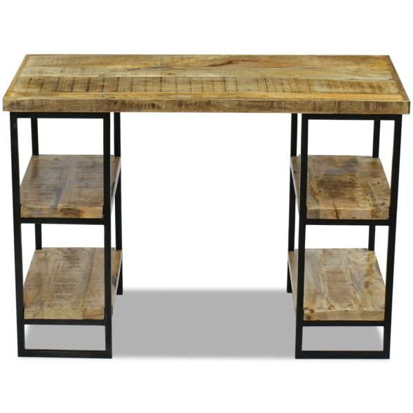Mesa de escritório madeira de mangueira 110x50x76 cm - Image 6