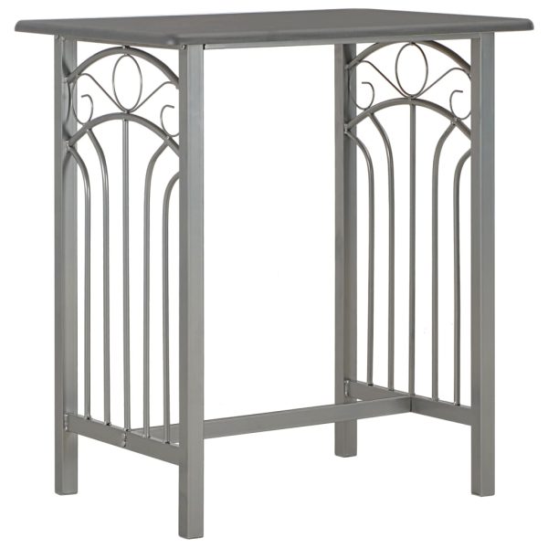 3 pcs conjunto de bar em madeira e aço antracite - Image 2