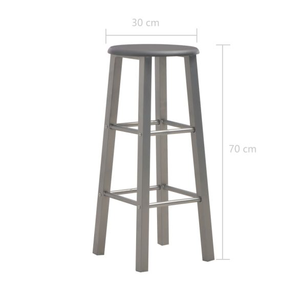 3 pcs conjunto de bar em madeira e aço antracite - Image 11