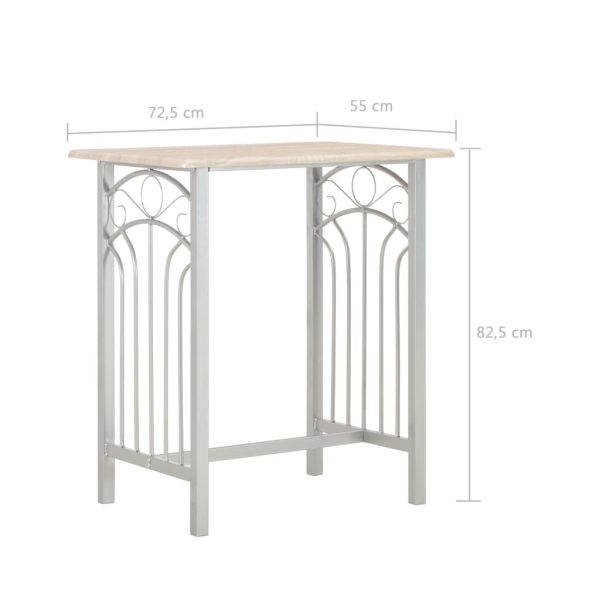 3 pcs conjunto de bar em madeira e aço - Image 8