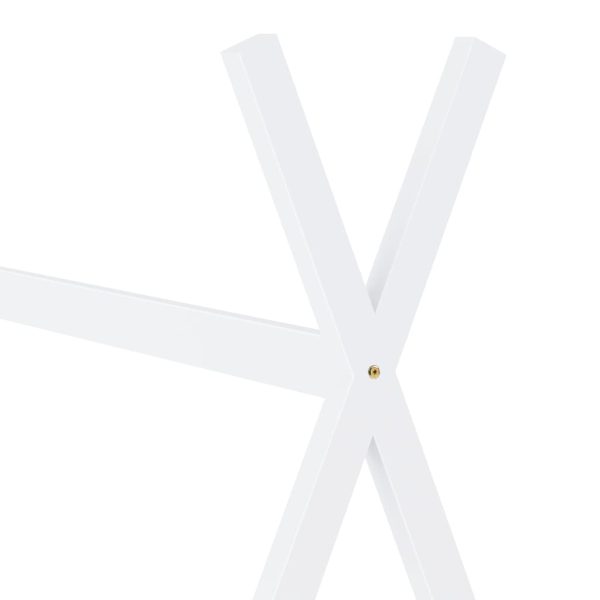 Estrutura de cama para crianças 70x140 cm pinho maciço branco - Image 5