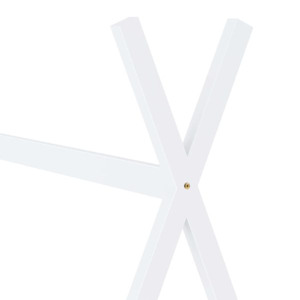 Estrutura de cama para crianças 80x160 cm pinho maciço branco - Image 5