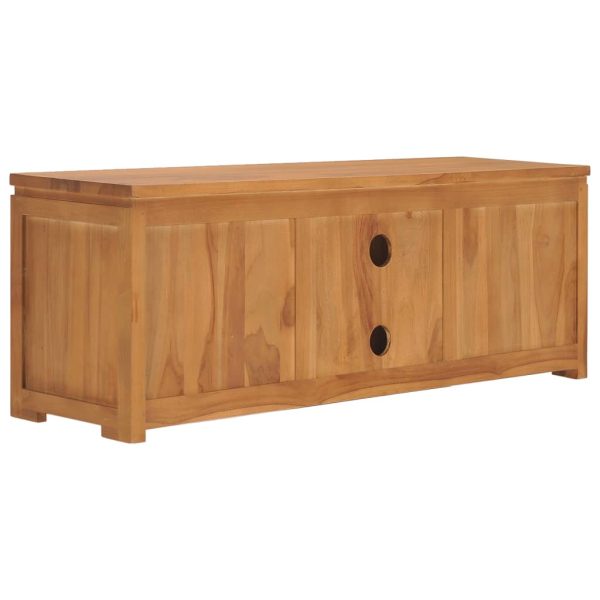 Móvel de TV 110x30x40 cm madeira de teca maciça - Image 4