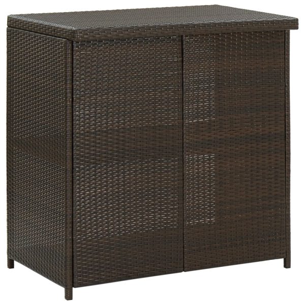 3 pcs conjunto de bar vime PE castanho - Image 4