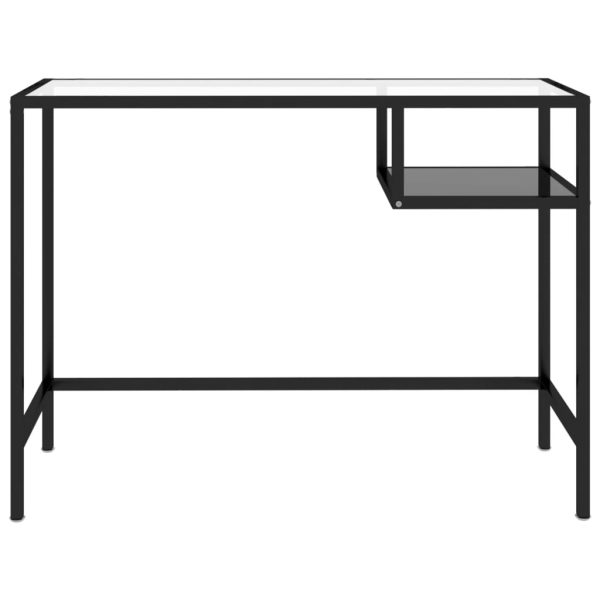 Mesa de computador vidro 100x36x74 cm preto - Image 2