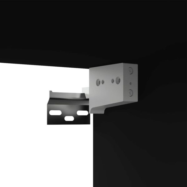 Móveis de TV 4 pcs 100x30x30 cm derivados de madeira preto - Image 6
