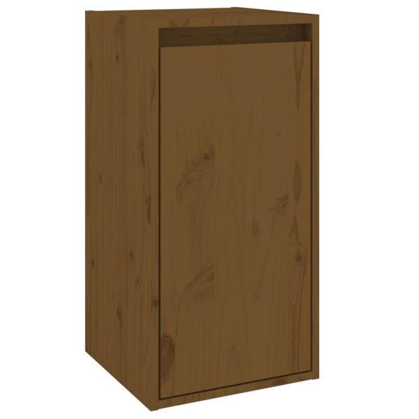 Móveis de TV 2 pcs madeira de pinho maciça castanho-mel - Image 7