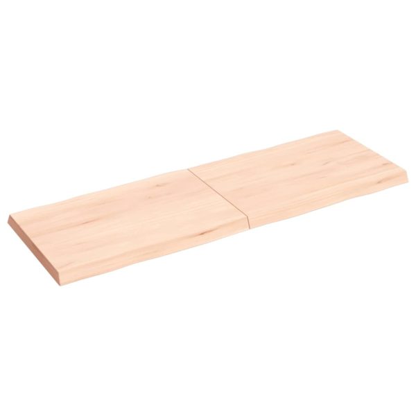 Tampo de mesa c/ bordas vivas carvalho maciço não tratado - Image 3