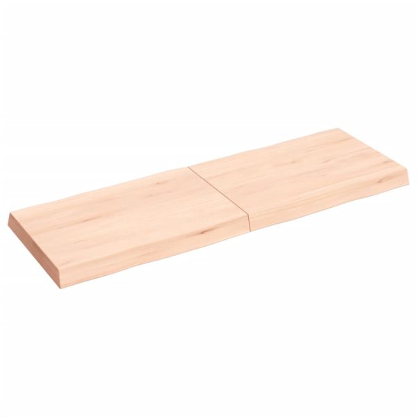 Tampo de mesa c/ bordas vivas carvalho maciço não tratado - Image 3
