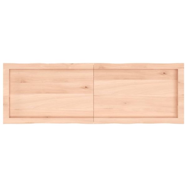 Tampo de mesa c/ bordas vivas carvalho maciço não tratado - Image 4