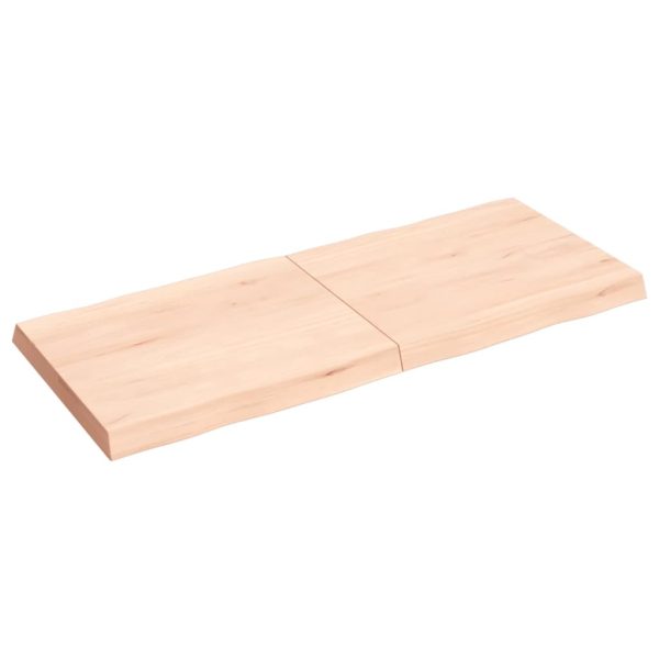 Tampo de mesa c/ bordas vivas carvalho maciço não tratado - Image 3