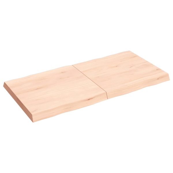 Tampo de mesa c/ bordas vivas carvalho maciço não tratado - Image 3