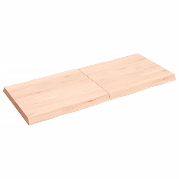 Tampo de mesa c/ bordas vivas carvalho maciço não tratado - Image 3