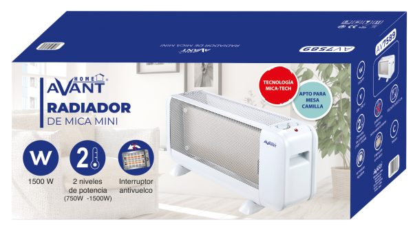 RADIADOR DE MICA AVANT MINI 2 POTENCIAS 1500W - Image 2