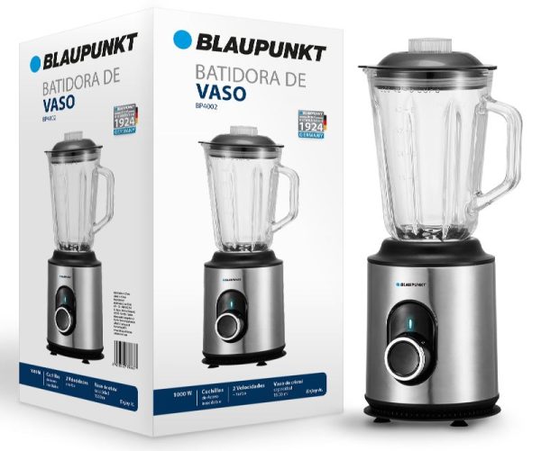 BATIDORA DE VASO BLAUPUNKT - 1000W - VASO DE CRISTAL 1500ML- ACERO INOX - Image 2