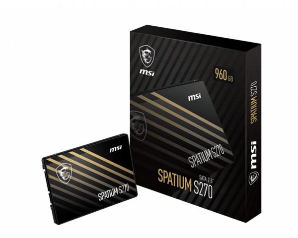 Disco duro interno solido ssd msi spatium s270 sata 2.5pulgadas 240gb