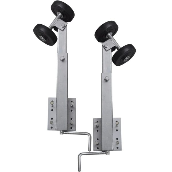 Suporte arco rolo duplo p/ reboque de barco conjunto 2 59-84 cm
