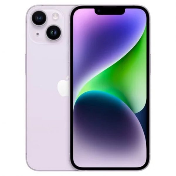 Telefono movil smartphone apple iphone 14 128gb purple sin cargador -  sin auriculares -  a15 bionic -  12mpx -  6.1pulgadas xdr -  5g
