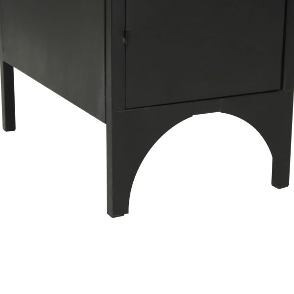 Secretária pedestal duplo madeira abeto maciça aço 120x50x76cm - Image 12