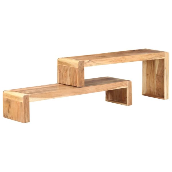 2 pcs móveis de TV cm madeira de acácia maciça - Image 12