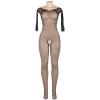 QUEEN LINGERIE FISHNET DIAMOND LONG SLEEVE BODYSTOCKING SL - Image 7