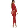 BODY DE MALLA MICRO NET MOCK NET - ROJO - Image 2