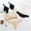 CONJUNTO SUJETADOR Y BRAGUITAS DISEÑO FLORAL Y TRANSPARENCIAS OFFICE CARNE - Image 6