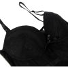CORSÉ DE ENCAJE SATINADO NEGRO DE LUJO - Image 5