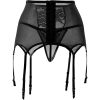 4XL-5XL BRAGUITA DE CINTURA CON ENCAJE CON LIGUERO SEXY NEGRO - Image 5